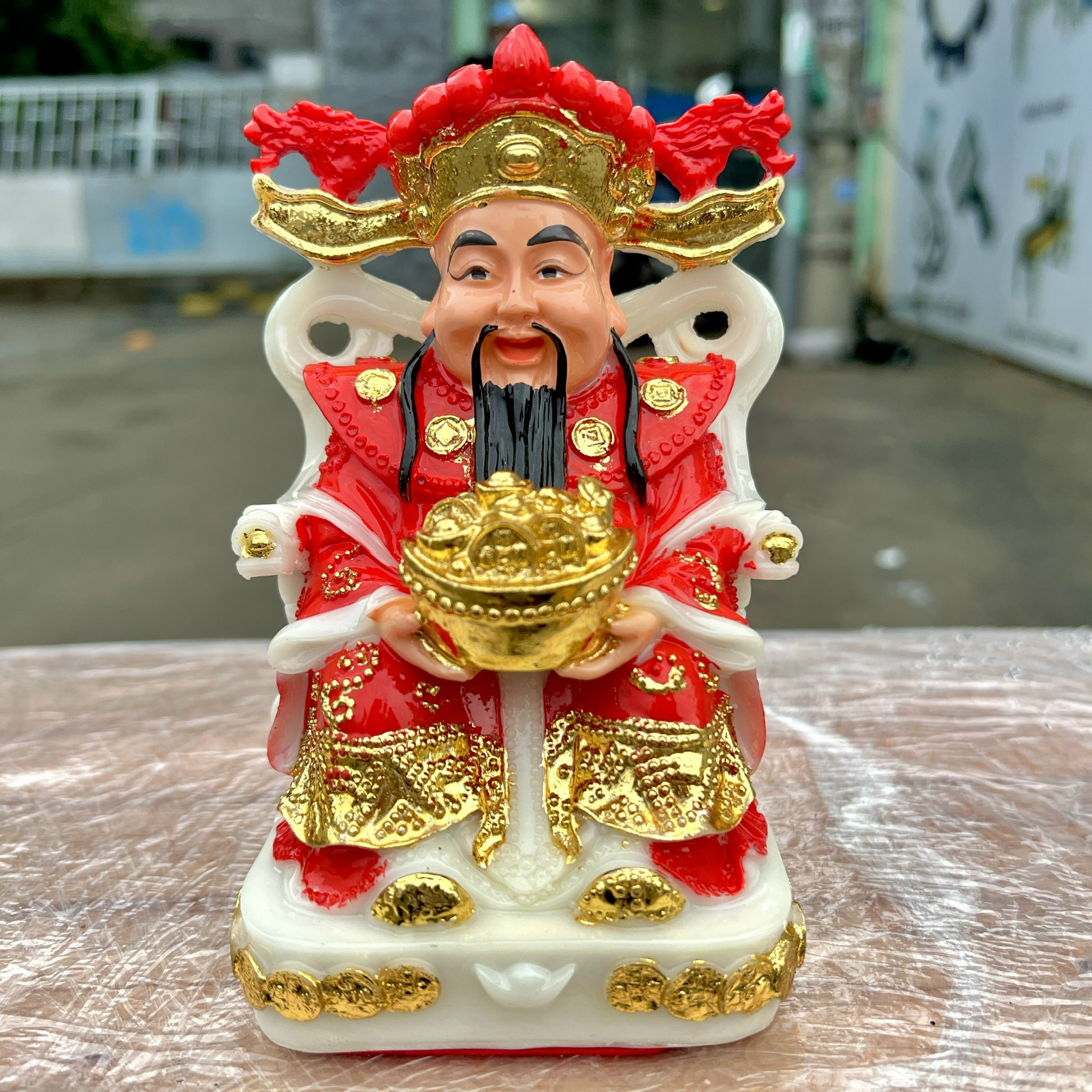 Tượng Ông Thần Tiên đá Việt Nam cao 15cm – 3 màu