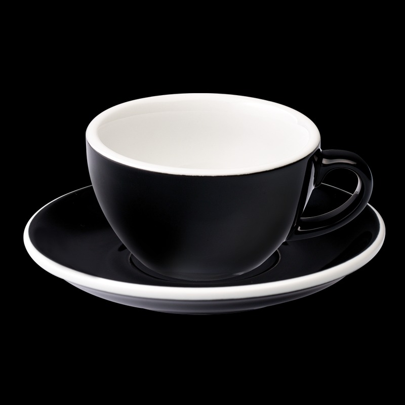 Ly Egg 150ml Flat White Cup &amp; Saucer - Loveramics