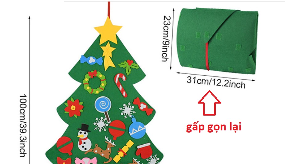 Cây thông vải, cây noel giáng sinh cute xinh xắn