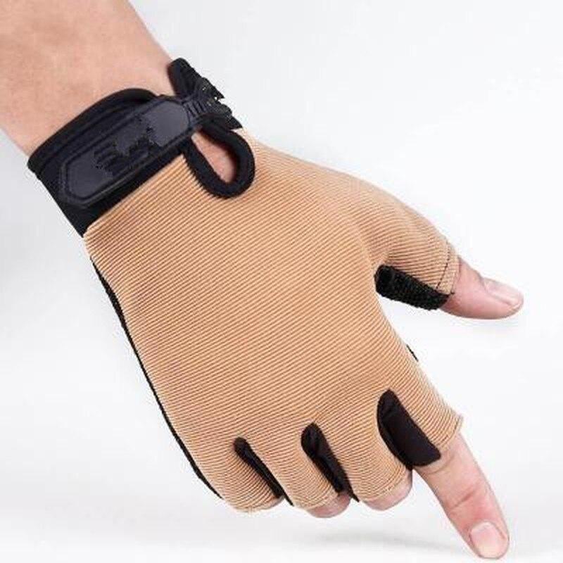 European Style Cycling Gloves Bicycle Gloves Men Anti Slip Shock Breathable Half Finger Gloves Tactics Fitness Sport Equipment