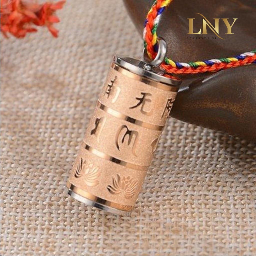 Mặt dây chuyền hình trụ đựng chú đại bi