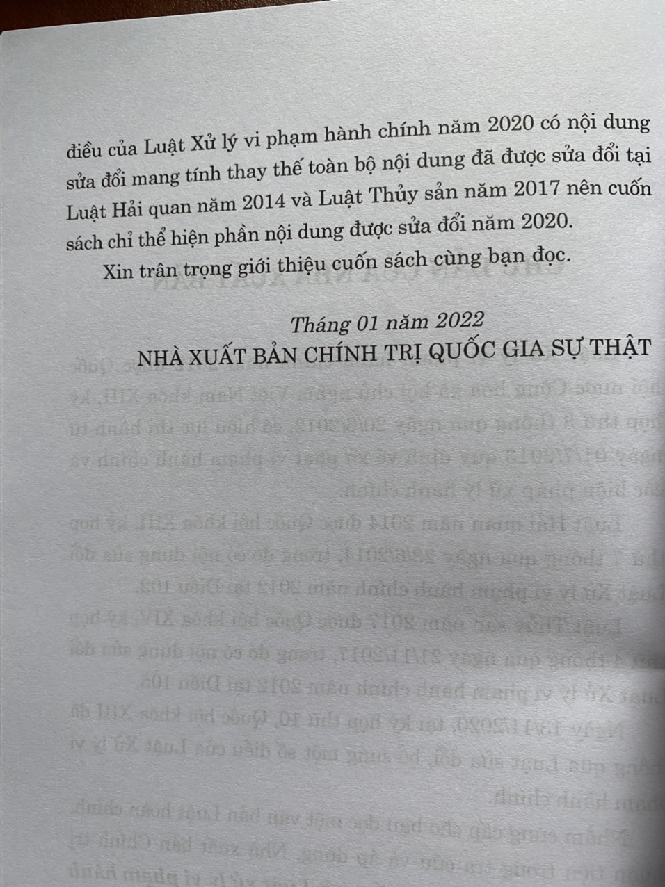 Luật Xử Lý Vi Phạm Hành Chính ( hiện hành )( Sửa đổi, bổ sung năm 2020 )