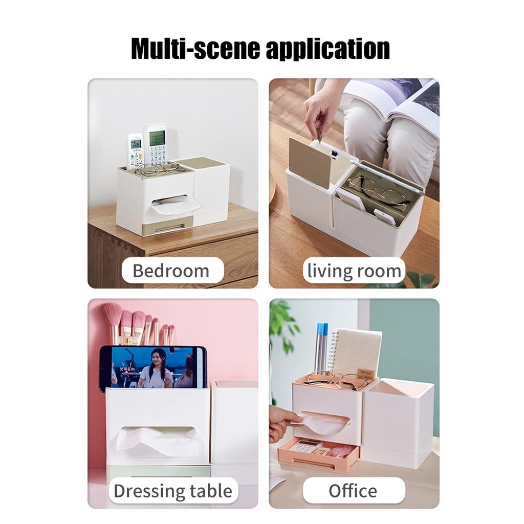 Hộp Đựng Khăn Giấy Đa Năng Để Bàn Tiện Dụng Giá Đỡ