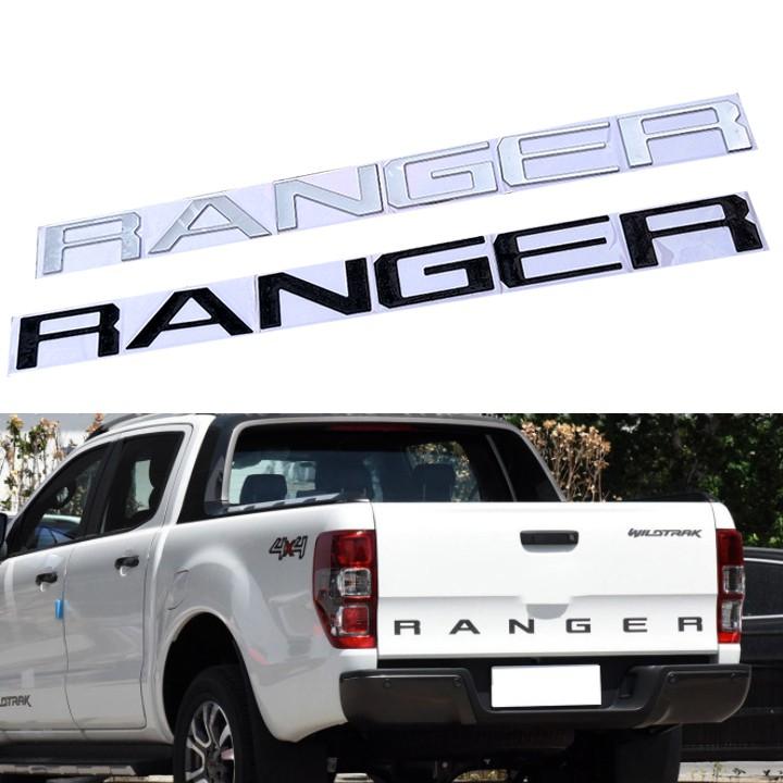 Logo Chữ RANGER 3D Nổi Dán Trang Trí Đuôi Xe Ford Ranger