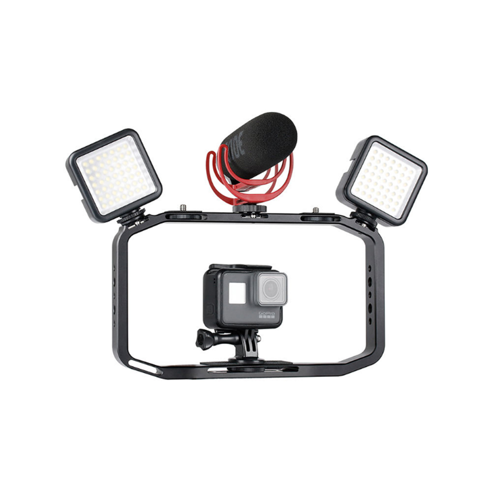 Smartphone Video Rig/Grip FUBA4 (Dụng cụ hỗ trợ quay trên Điện Thoại) - Hàng chính hãng