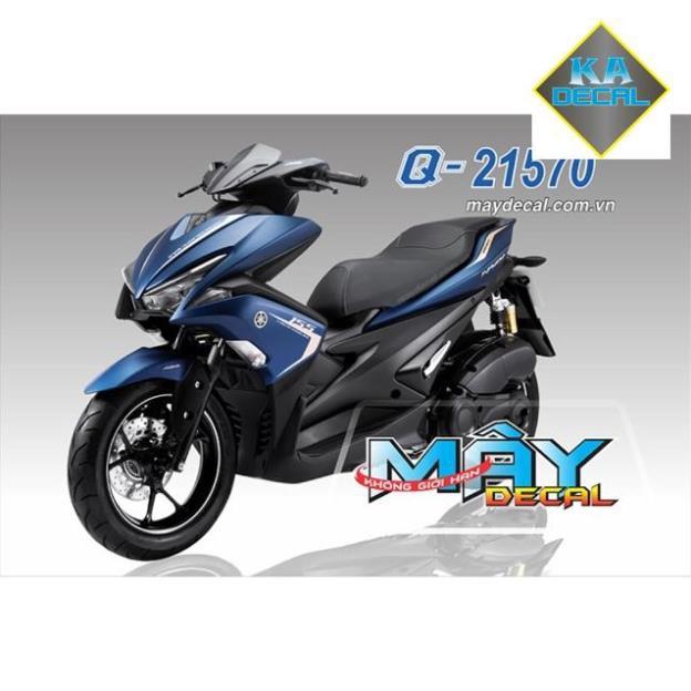 Tem rời Yamaha NVX dán xe xanh nhám