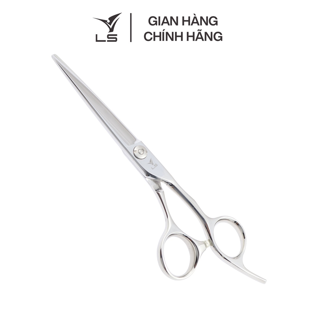 Kéo cắt tóc VLS lưỡi thẳng quai offset vênh đỡ ngón cố định CB13/6.0