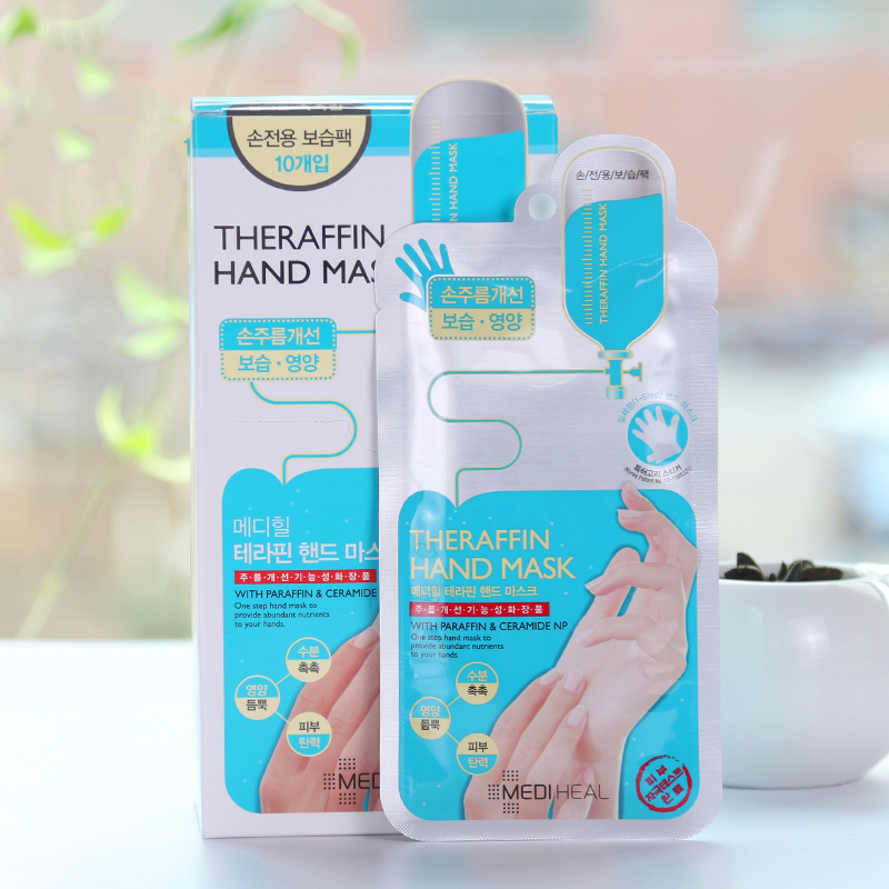 Combo 10 Mặt Nạ Dưỡng Da Tay Mềm Mịn, Trắng Sáng Mediheal Theraffin Hand Mask 14ml (2 x 7ml) x10