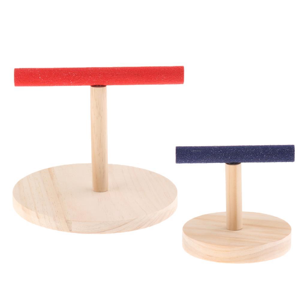 Birds Parrot Nest Cage Play Stand Perch Pet Bird Parrot Platform Toy 2 Pack