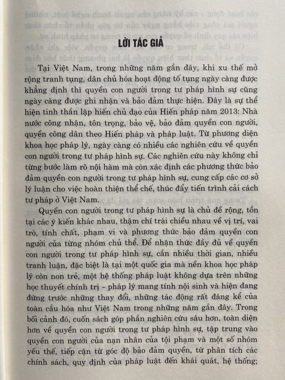 Bảo đảm quyền của nạn nhân và một số nhóm yếu thế trong tư pháp hình sự từ quy định của pháp luật đến hoạt động của người hành nghề luật