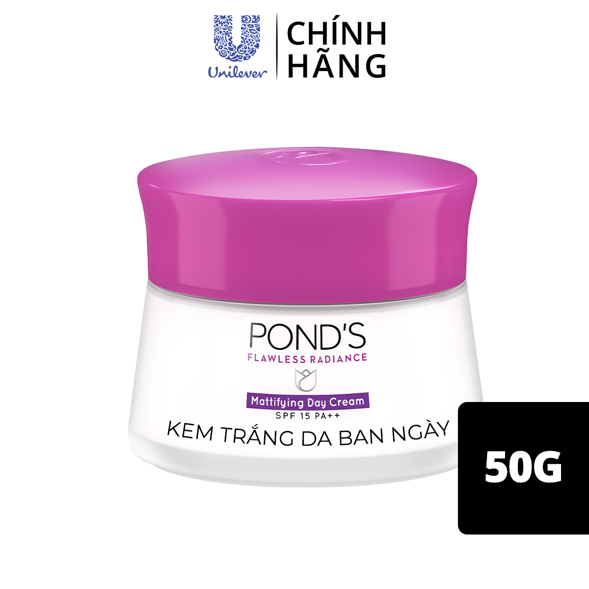 Kem Trắng Da Không Tì Vết Ban Ngày 50g Pond's Flawless Radiance Derma