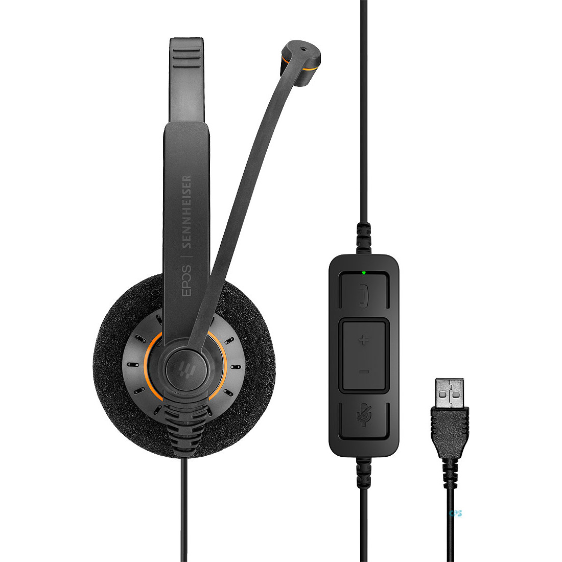 Tai nghe  2 bên tai lọc âm, chống ồn EPOS Sennheiser SC60 USB ML Hàng chính hãng