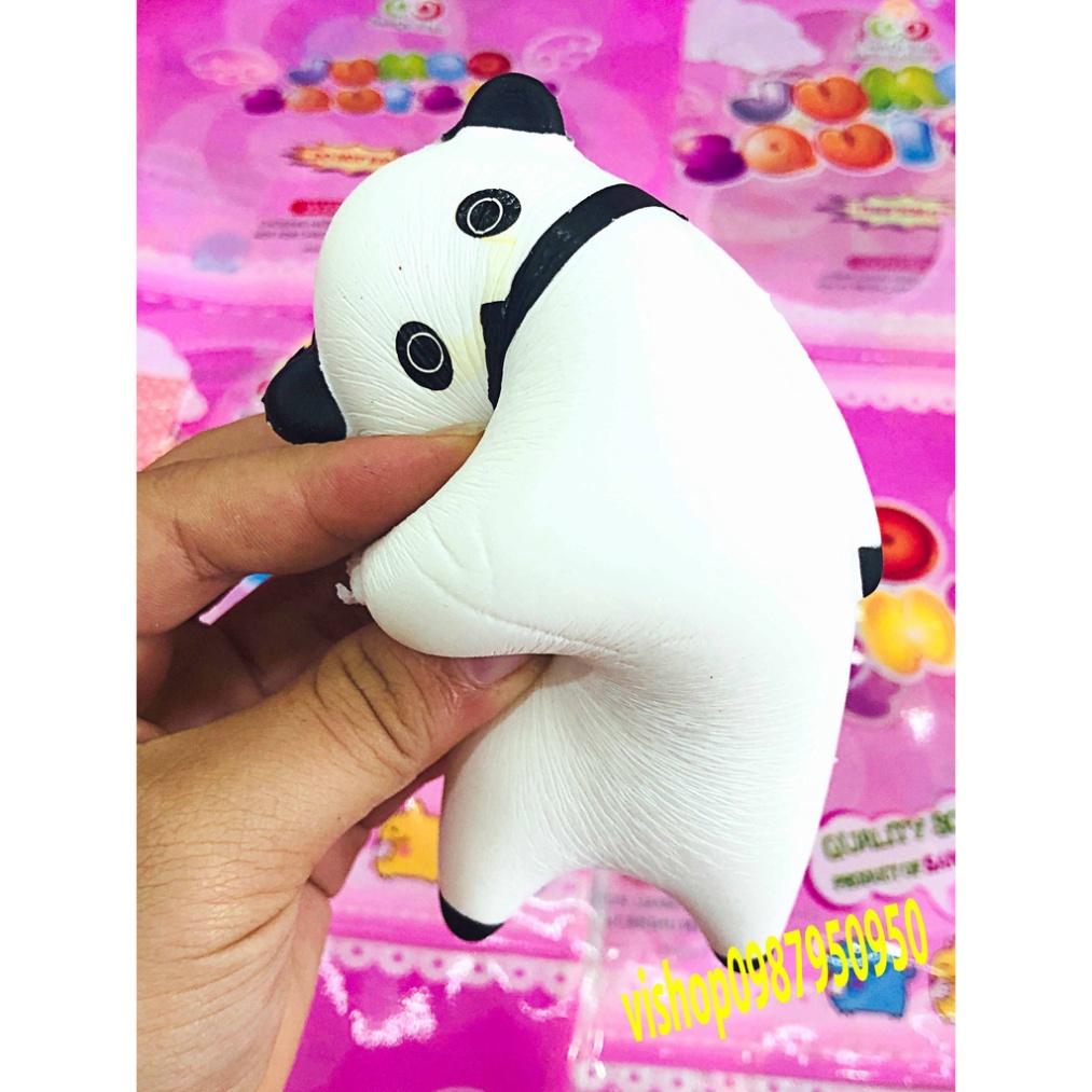 Squishy Lớn JUMBO Hình thú mệt nằm bẹp dí gấu panda trắng Đồ Chơi Xốp Giảm Stress Hình mềm mịn dễ Thương đàn hồi Cho Bé