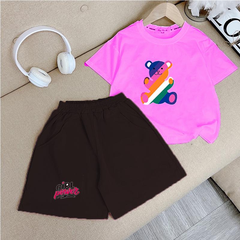 Đồ bộ bé gái size đại 45kg Bộ thun size đại bé gái, chất vải cotton 100% cho bé gái 5 tuổi-15 tuổi mang xinh