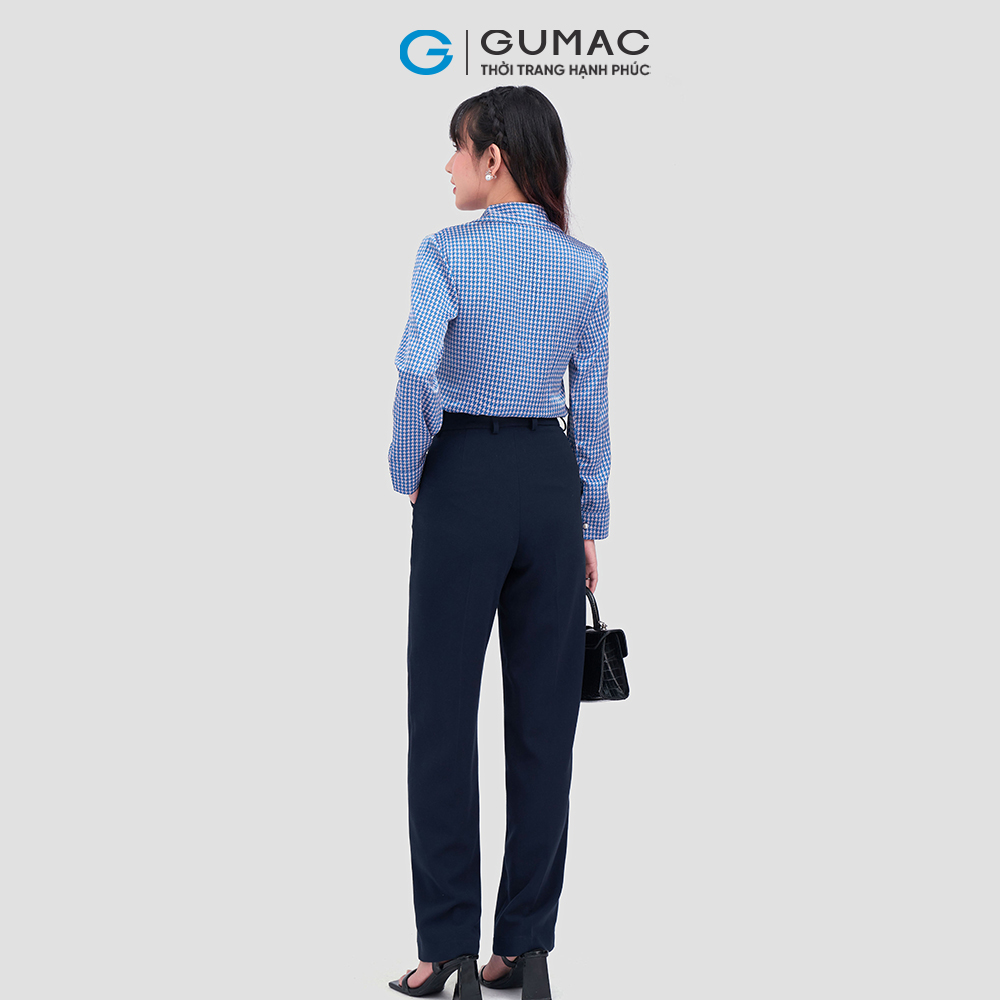 Quần tây GUMAC QC12034 ống suông thời trang