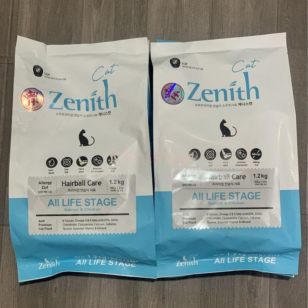 Thức Ăn Hạt Mềm Hỗ Trợ Tiêu Búi Lông Cho Mèo Mọi Lứa Tuổi Zenith Hairball Care 1,2kg - YonaPetshop