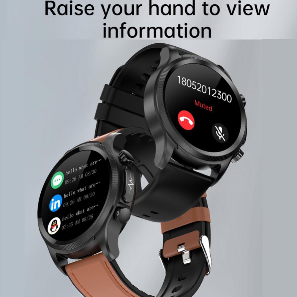 Đồng hồ thông minh E400 1.39 inch ECG Đường huyết Nhiệt độ cơ thể Huyết O2 ECG Belt Monitor Smartwatch