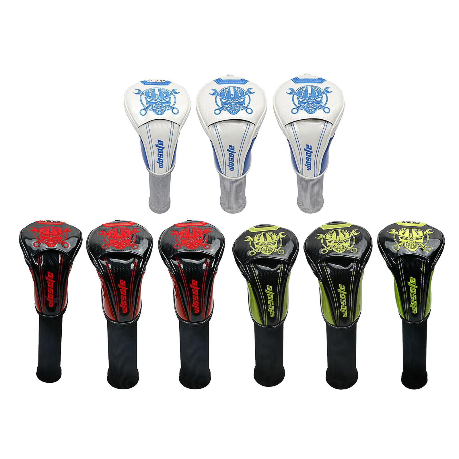 Durable Golf Driver Headcover PU Leather UT Club Head