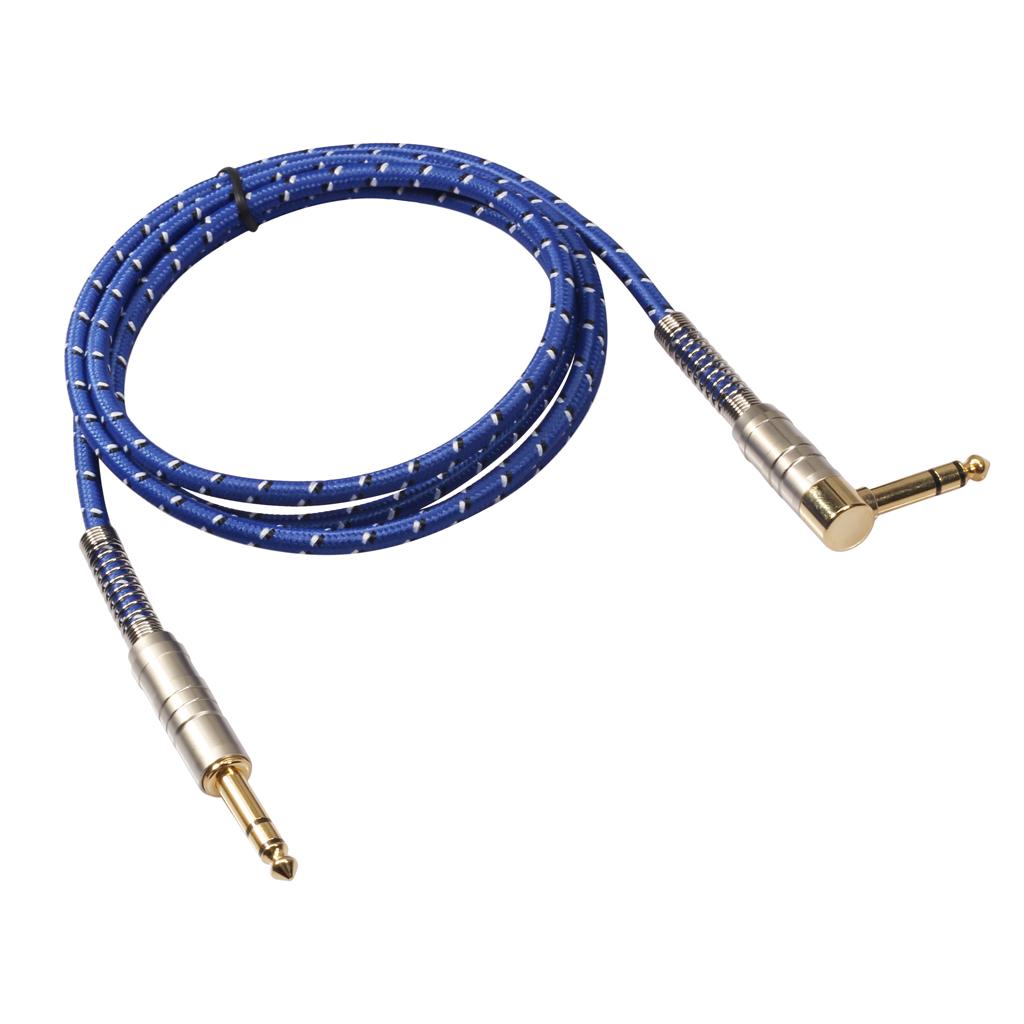 6.35mm 1/4 inch Male to Male TRS Stereo Audio Cable Auxiliary Jack HiFi Audio Cable  for Electric Guitars, Microphones