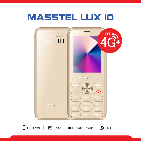 Hình ảnh Điện thoại Masstel Lux 10 4G - Nhiều chức năng - Hàng chính hãng