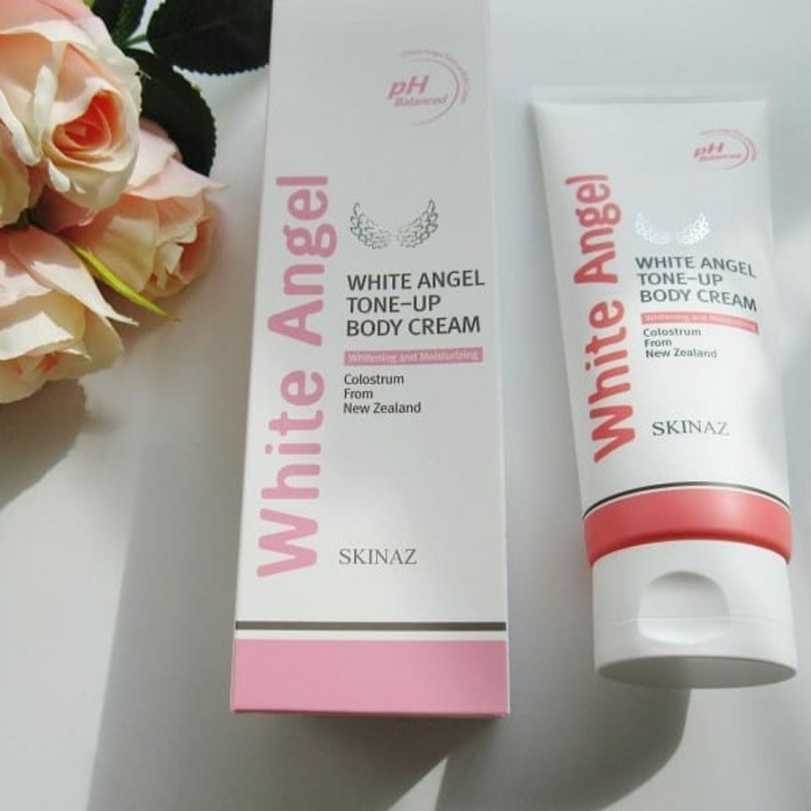 Kem White Angel Tone - Up Body Cream Skinaz cao cấp - kem dưỡng trắng da toàn thân cao cấp