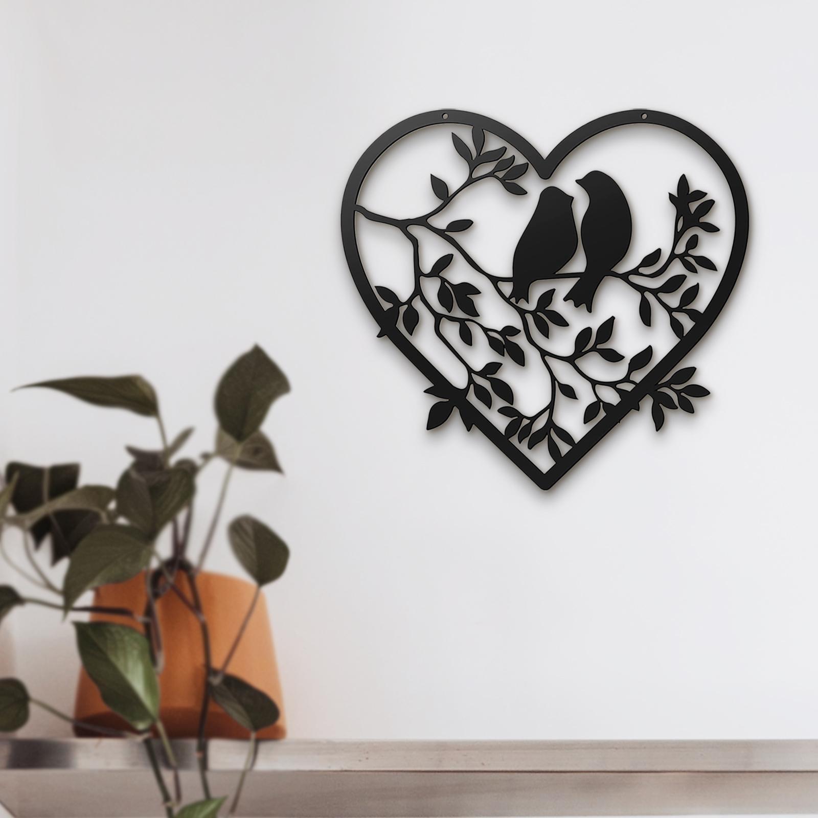 Decorative Metal Wall Art, Hollow    Wall Silhouette for Bedroom Restaurant Housewarming Office Gift