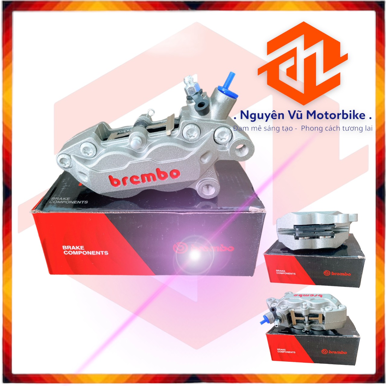 Heo 4 piston đối xứng xài được cho tất cả các dòng xe