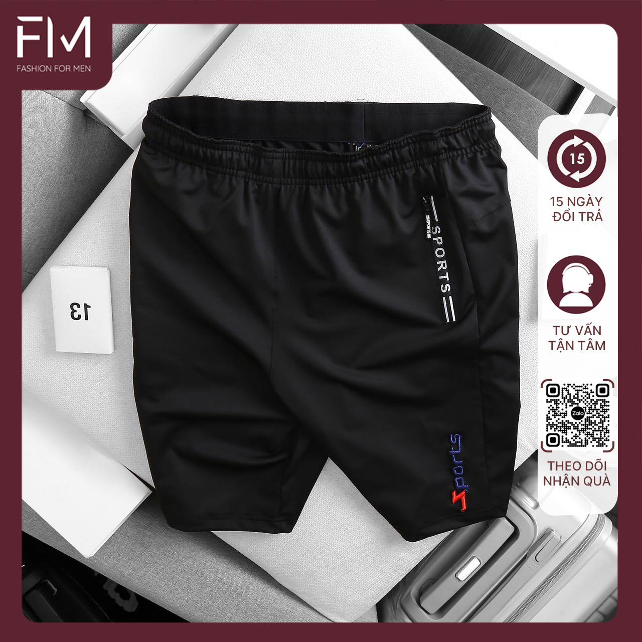 Quần short nam thể thao thun lạnh cao cấp thoải mái, năng động, trẻ trung – FORMEN SHOP – FMPS090