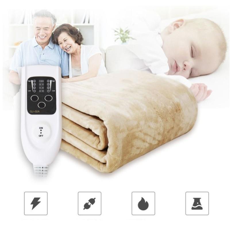 Chăn sưởi điện Apajia 2 vùng nóng độc lập 2m x 1m8