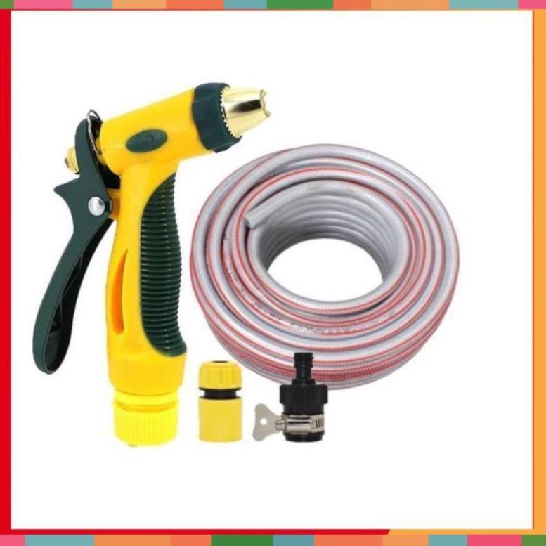 Bộ dây vòi xịt nước rửa xe,tưới cây tăng áp 3 lần 3-5m 206317