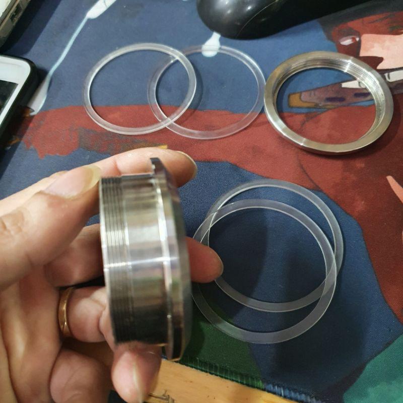 Tay nắm cửa, Tay nắm âm tròn inox sus 304 dành cho cửa lùa