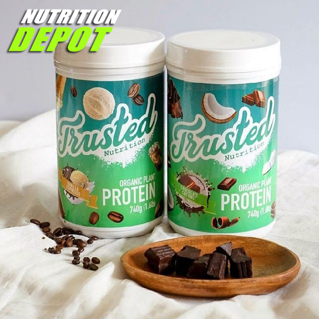 Combo 2 hũ sữa bổ sung Protein Thực vật từ hạnh nhân và đậu tằm Trusted Nutrition Organic - Nutrition Depot Vietnam - Vanilla Espresso