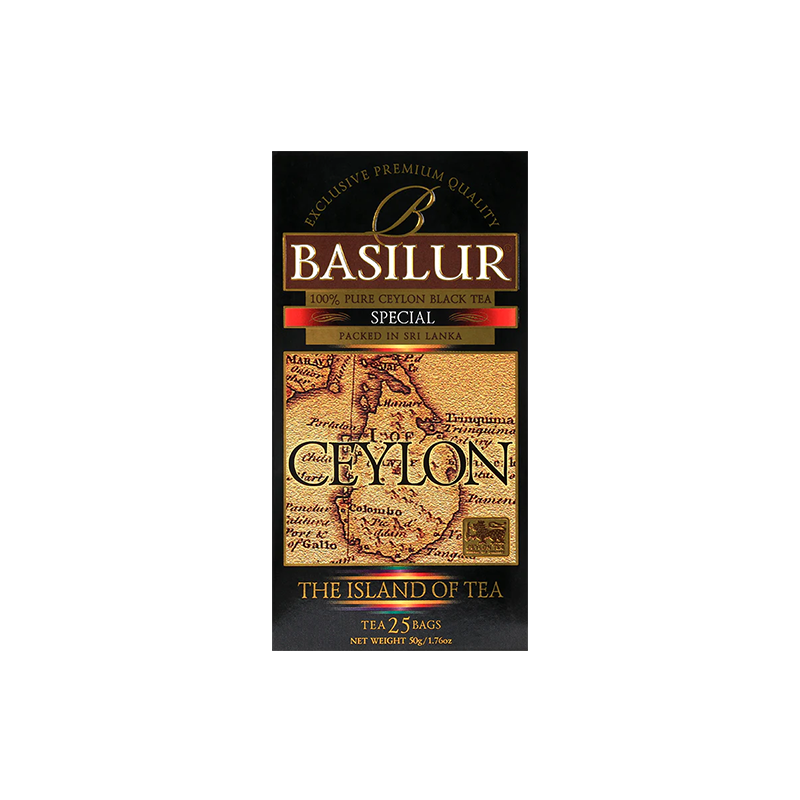 Trà Đen Ceylon Basilur Island Of Tea - Phiên Bản Trà đen Đặc Biệt 50g (Hộp Giấy)
