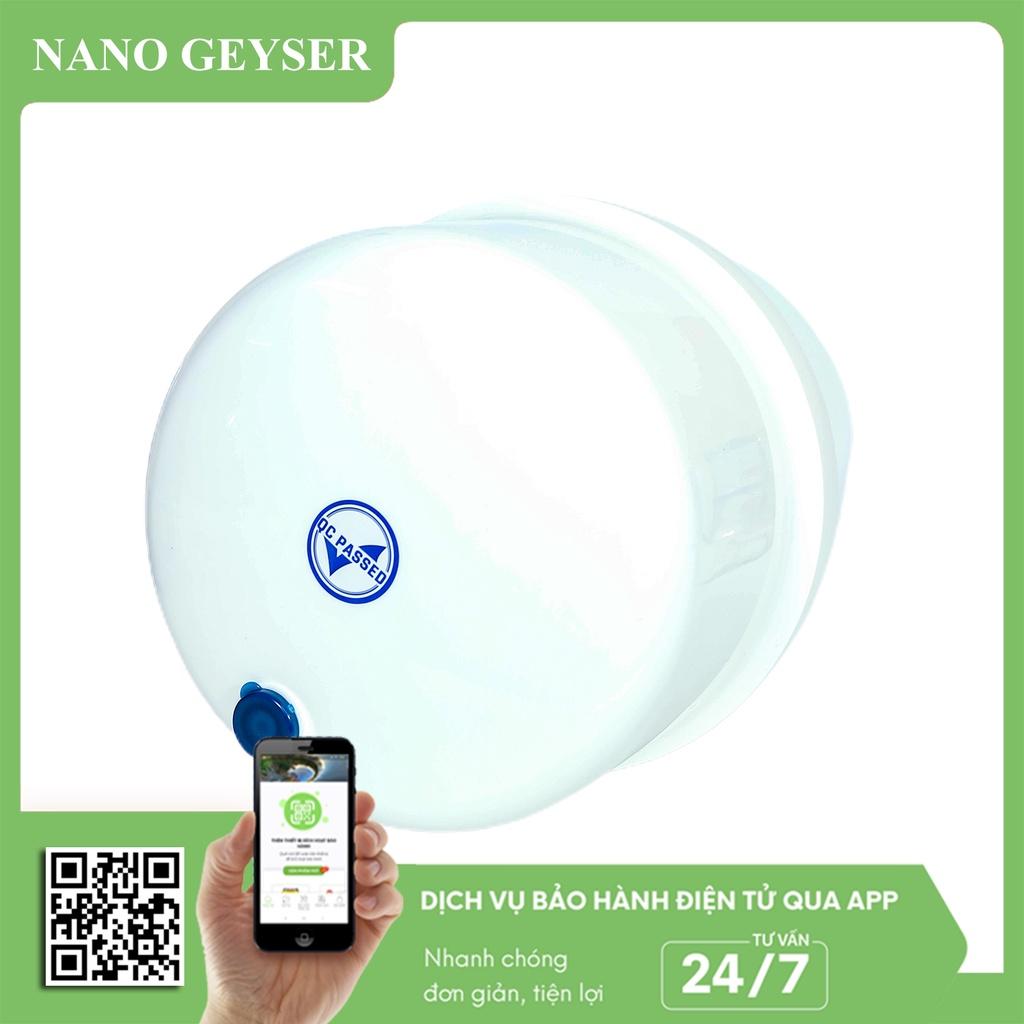 Bình áp máy lọc nước 8L Nano Geyser, Tặng van bình áp nối nhanh - Hàng Chính Hãng