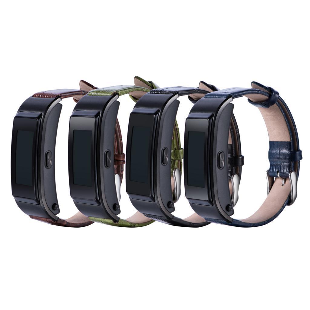 Smart Sports Bluetooth PU leather bracelet for B5 18mm black