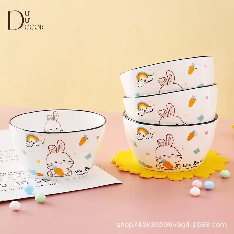Chén sứ Thỏ ôm cà rốt
