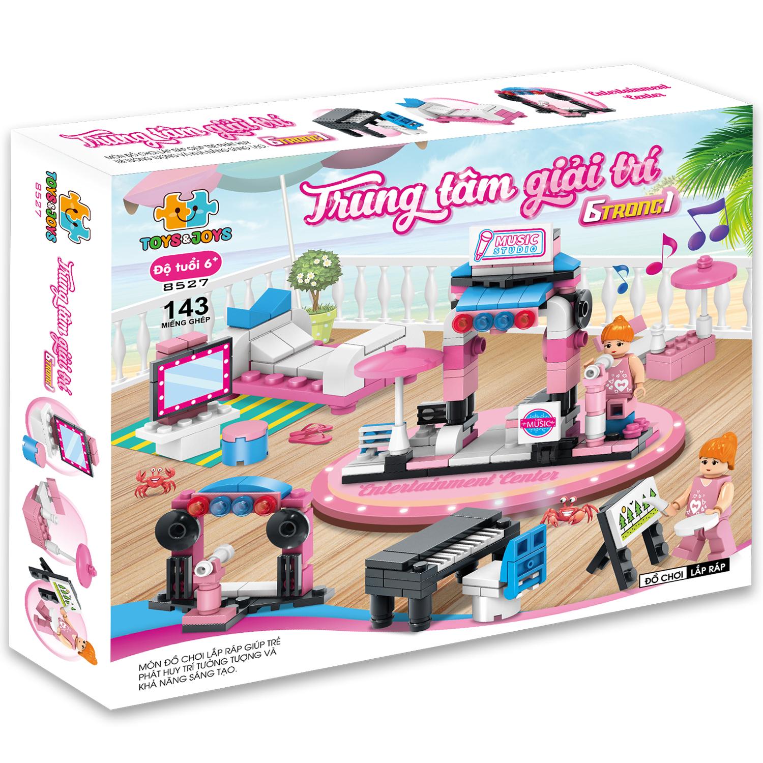 Đồ Chơi Lắp Ráp Trung Tâm Giải Trí 6 Trong 1 - Entertainment Center - Toys&amp;Joys 8527 (143 Mảnh Ghép)