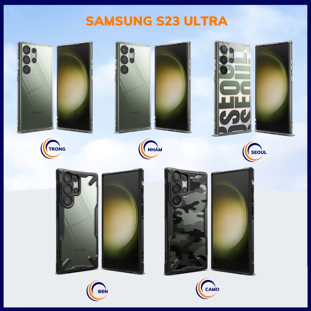 Ốp lưng s23 ultra s23 plus RINGKE chính hãng trong suốt chống sốc FUSION X chống ố vàng phụ kiện điện thoại huỳnh tân store - Hàng nhập khẩu