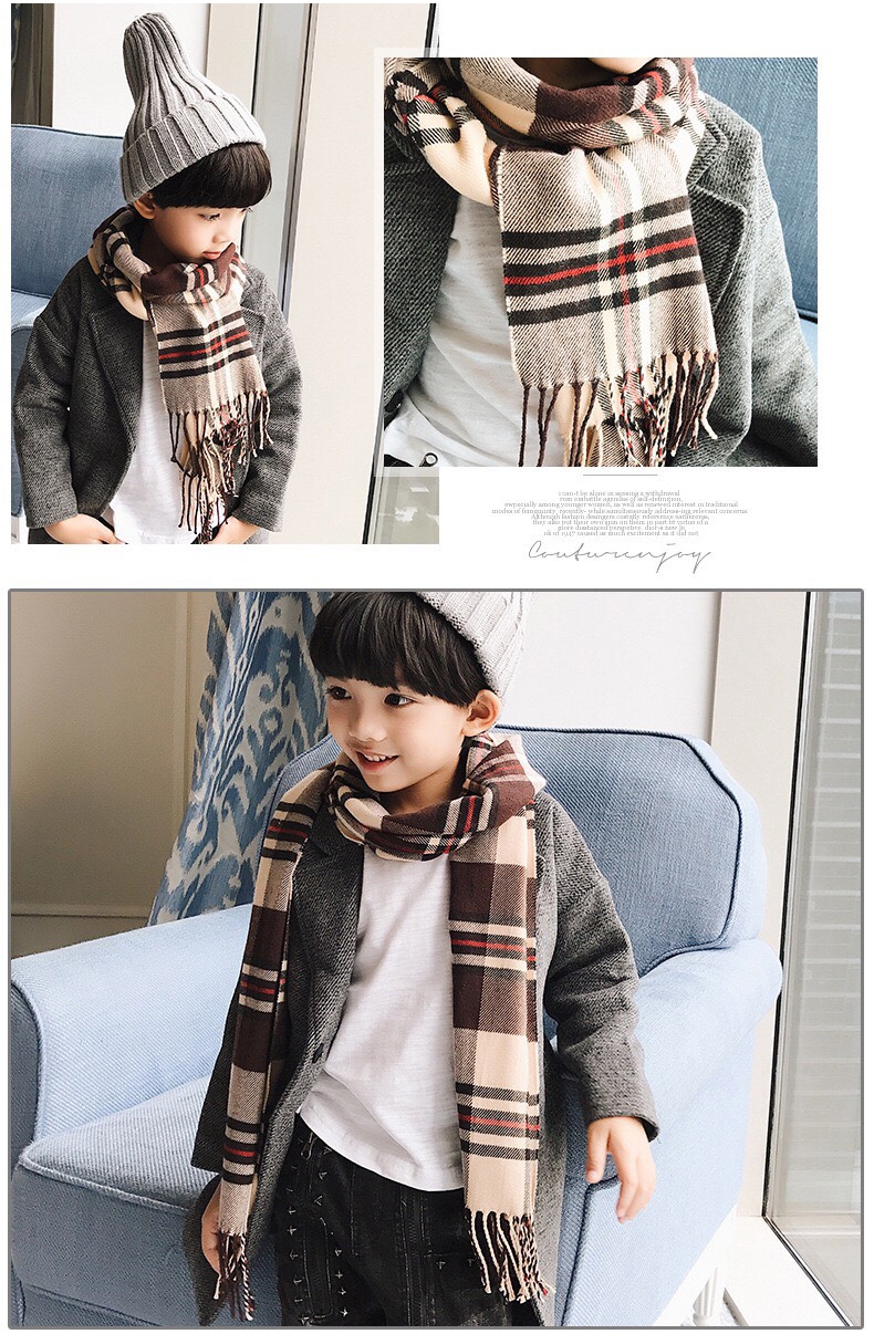 Khăn choàng cổ khăn quàng caro khổ nhỏ size 30*170cm - Mã LE69
