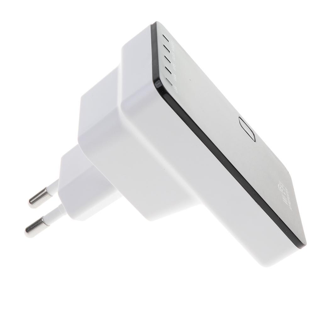 300Mbps Wireless Wifi Repeater Signal Booster Double Ports Extender EU Plug