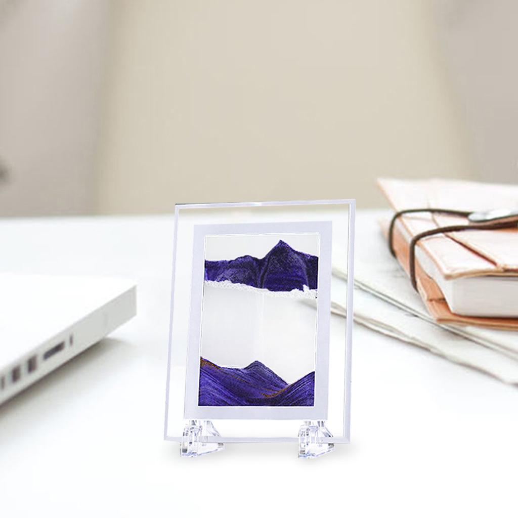 2 PCS Natural Dynamic Sand Picture Flowing Desktop Decor Kit Photo Sand Draw