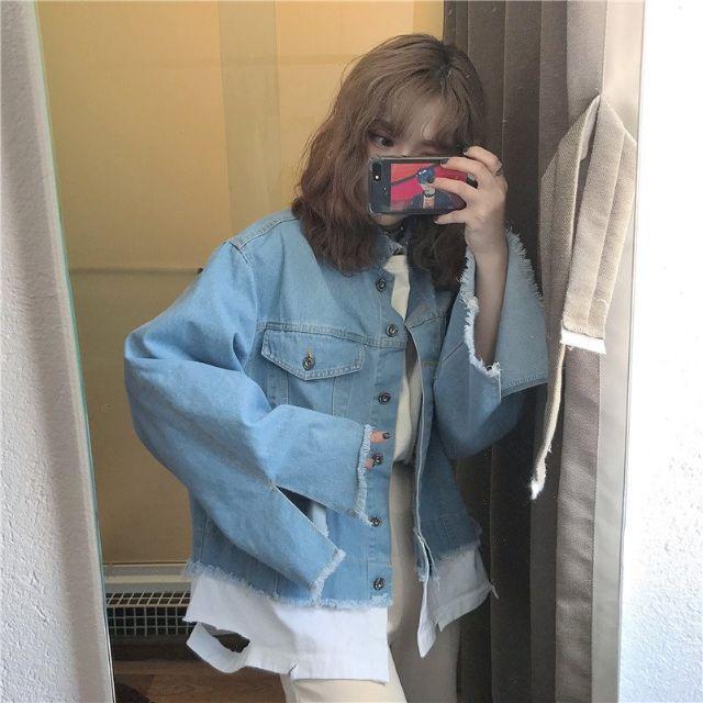 Áo khoác jeans cao bồi ulzzang