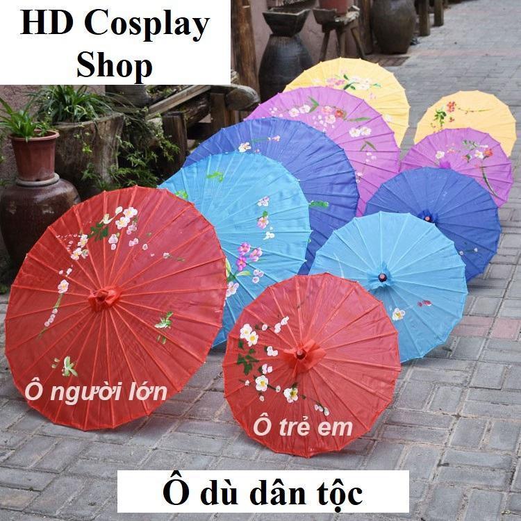 (Có sẵn) Ô mèo múa dân tộc kích cỡ trẻ em và người lớn siêu đẹp nhiều màu sắc