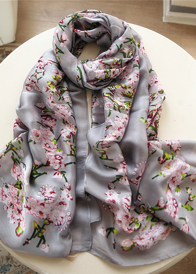 Khăn Choàng Cổ Lụa Hàng Châu Thời Trang- KLHC0702