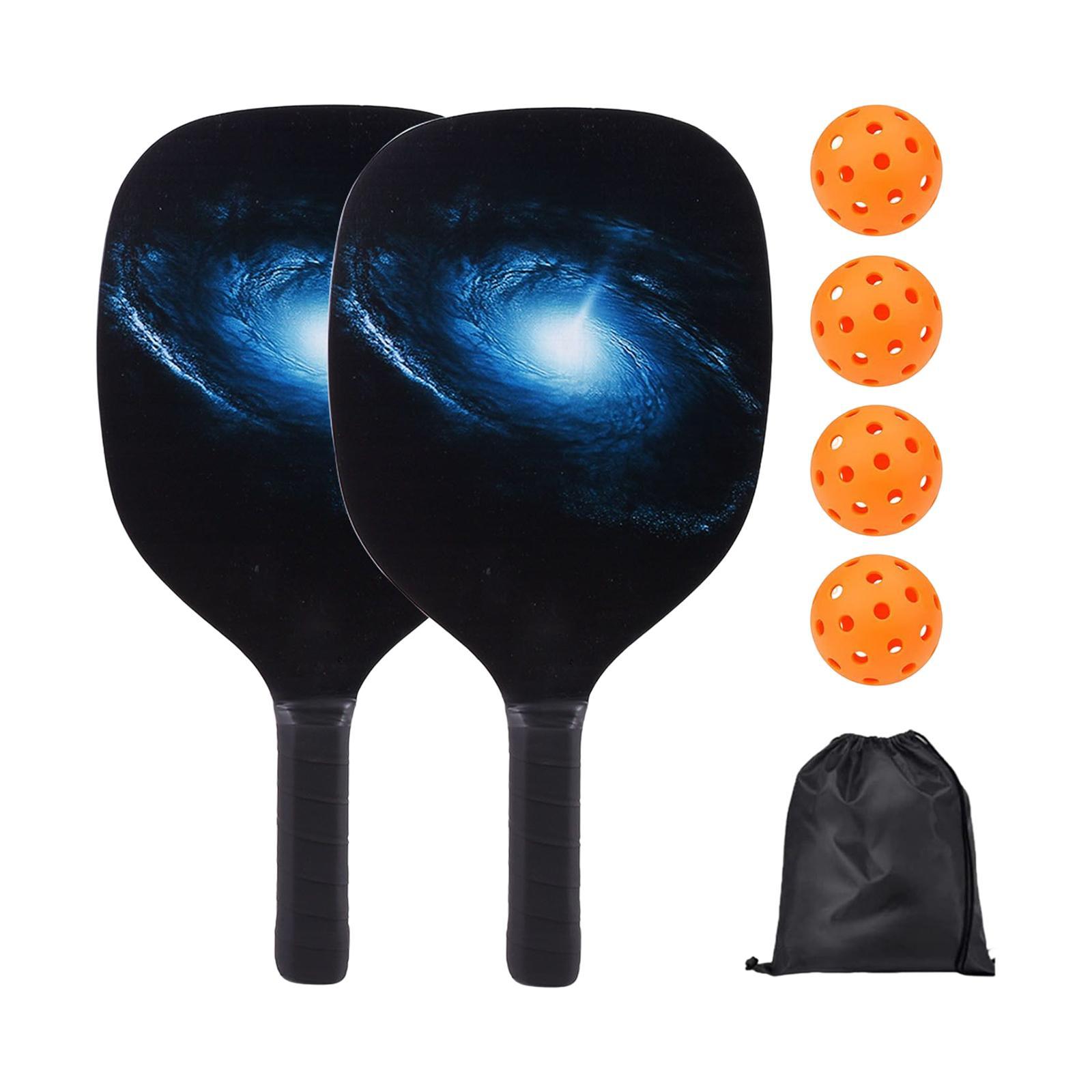 Pickleball Paddles  Wooden Outdoor and Indoor Use for Beginners Portable