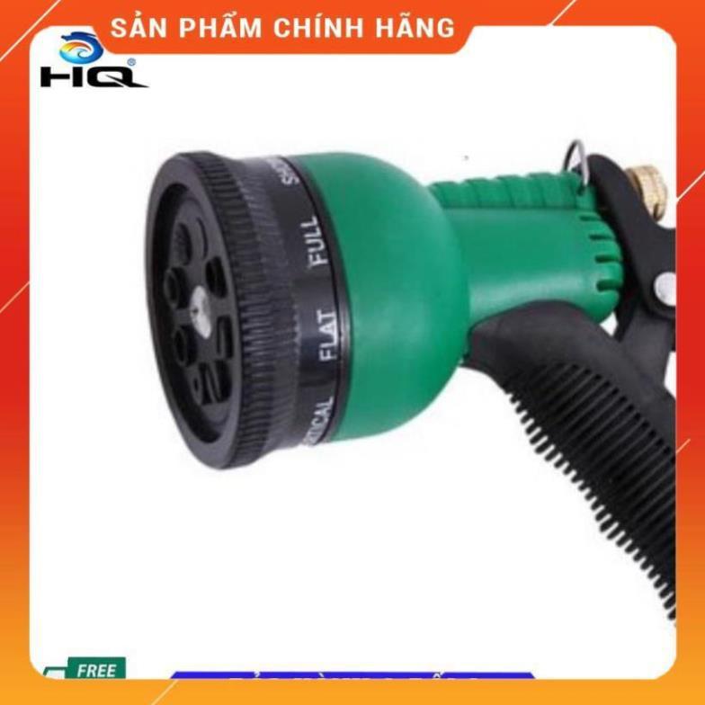 Vòi xịt rửa xe,Vòi phun nước tưới cây tăng áp thông minh 8 chế độ 815576 (cút đồng,nối đồng - dây xanh)