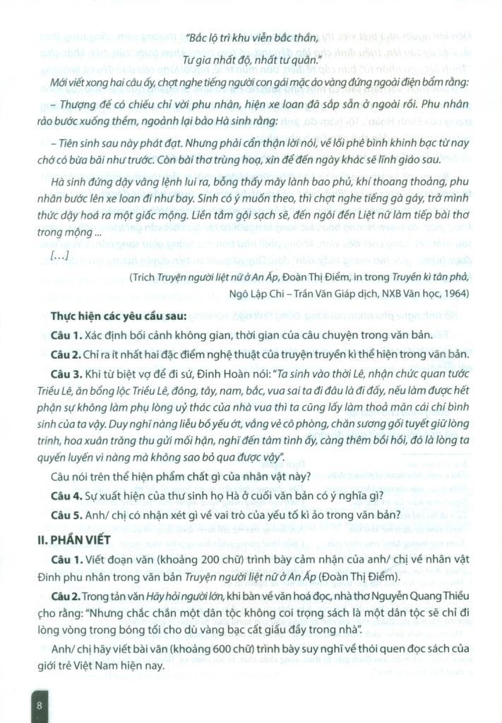 Sách - Đề Ôn Thi Tốt Nghiệp Trung Học Phổ Thông - Môn Ngữ Văn (Theo Chương Trình Giáo Dục Phổ Thông 2018) - ảnh 8