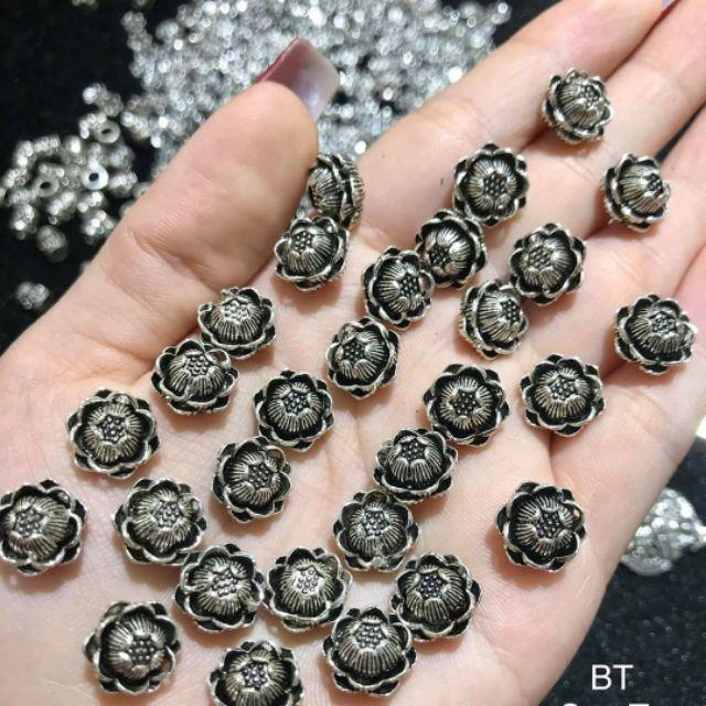 CHARM HOA SEN BẠC 925