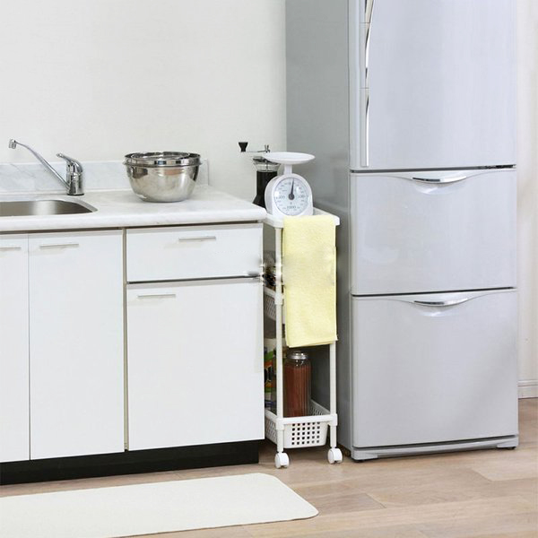 Kệ để đồ nhà bếp 3 tầng cao cấp có bánh xe nội địa Nhật Bản