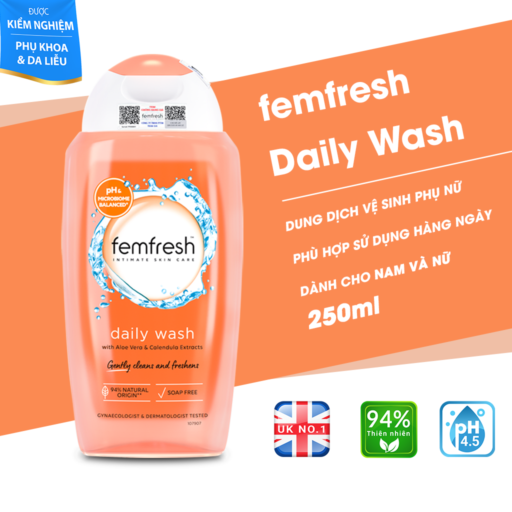 Dung Dịch Vệ Sinh Phụ Nữ Femfresh Daily Intimate Wash Nhập Khẩu Anh Quốc 250ml